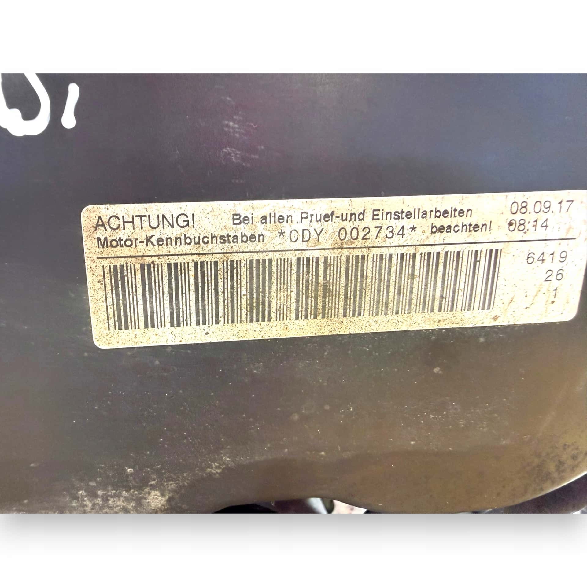 Moteur CDYA vue 2