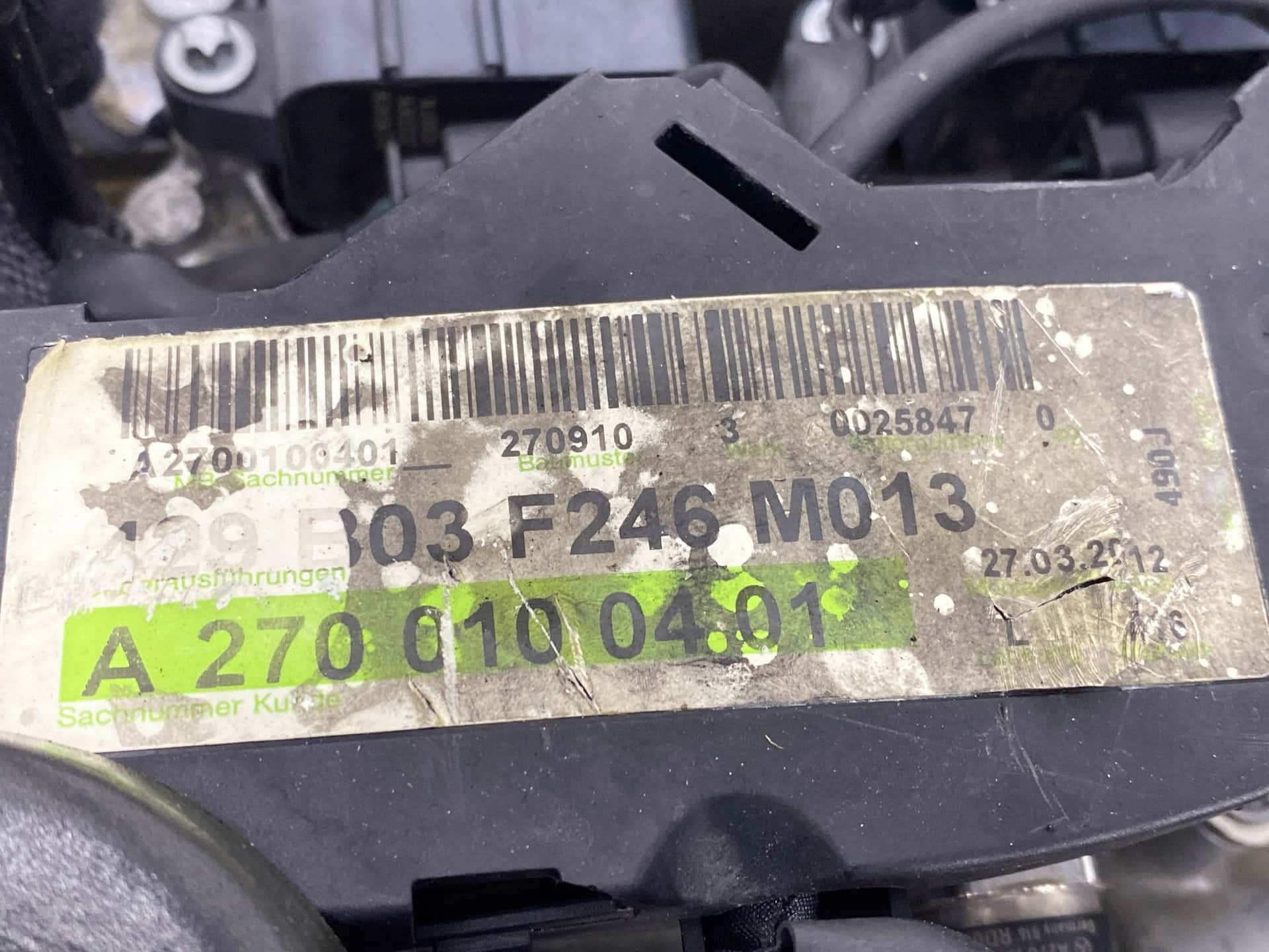 Moteur M 270.910 vue 6