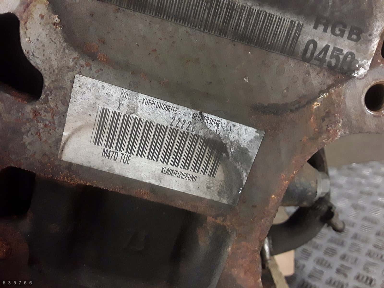 Moteur M47 D20 (204D4) vue 6