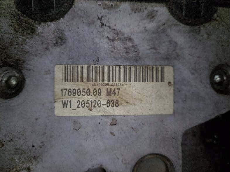 Moteur M47 D20 (204D1) vue 4