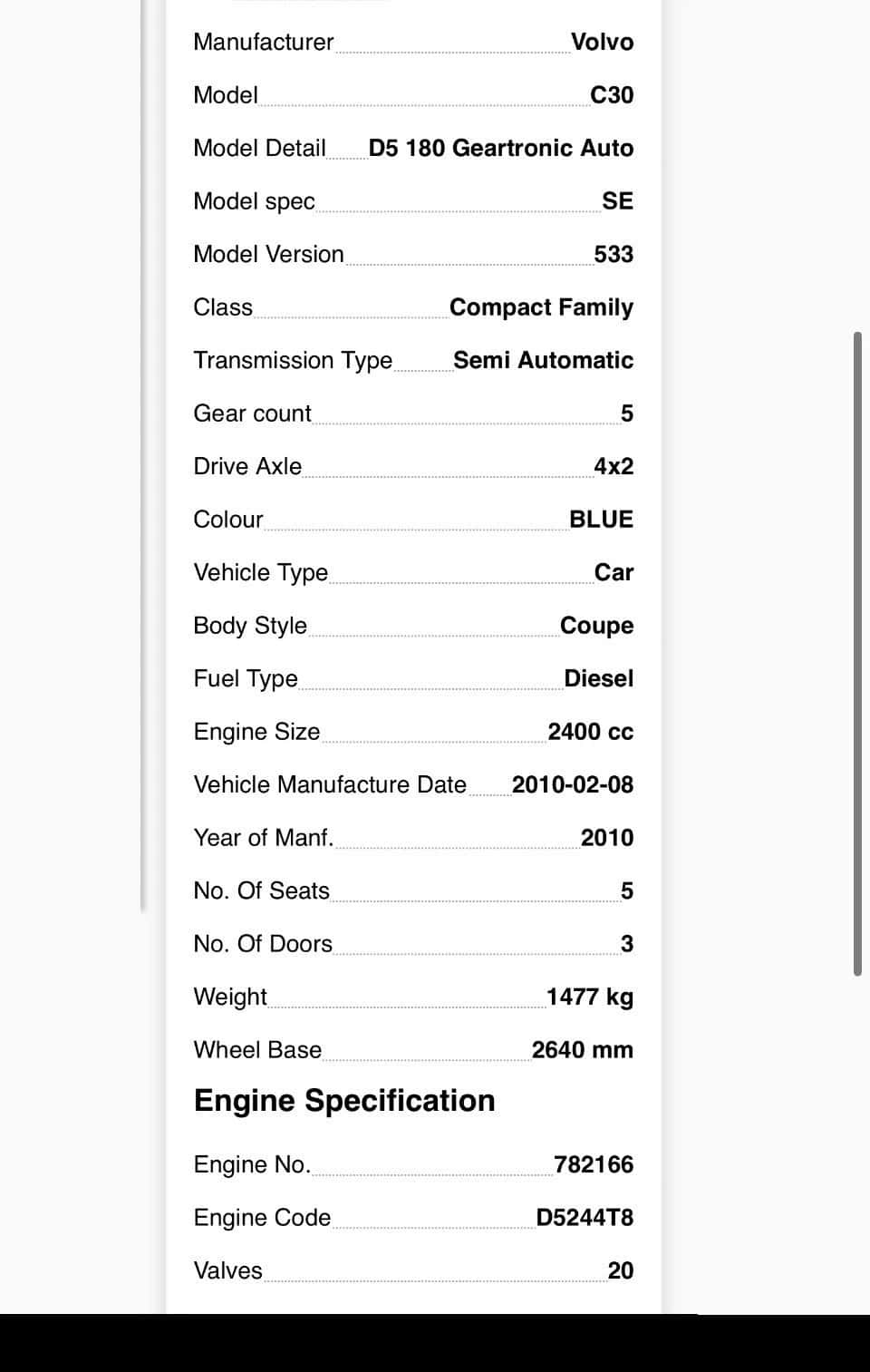 Moteur D 5244 T8 vue 6