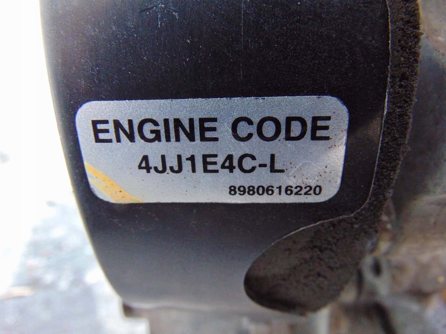 Moteur 4JJ1-TC vue 8