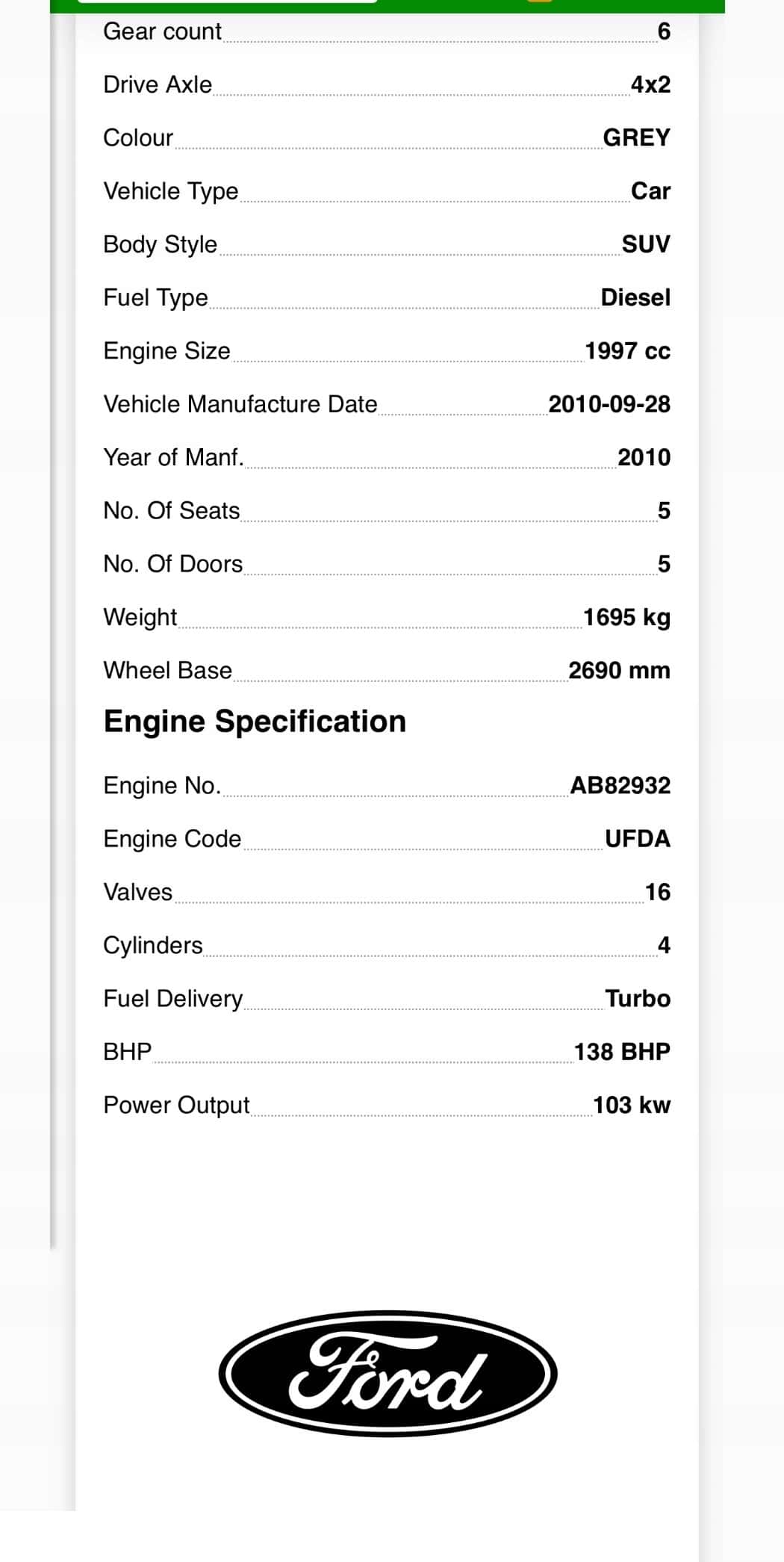 Moteur UFDA vue 6