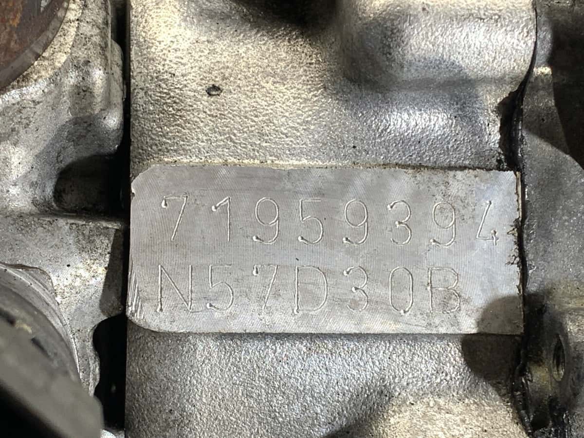 Moteur N57 D30 B vue 9