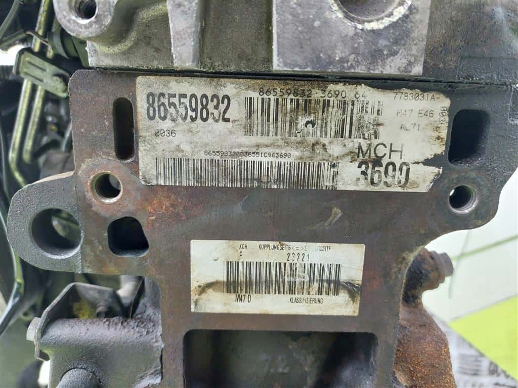 Moteur M47 D20 (204D1) vue 3