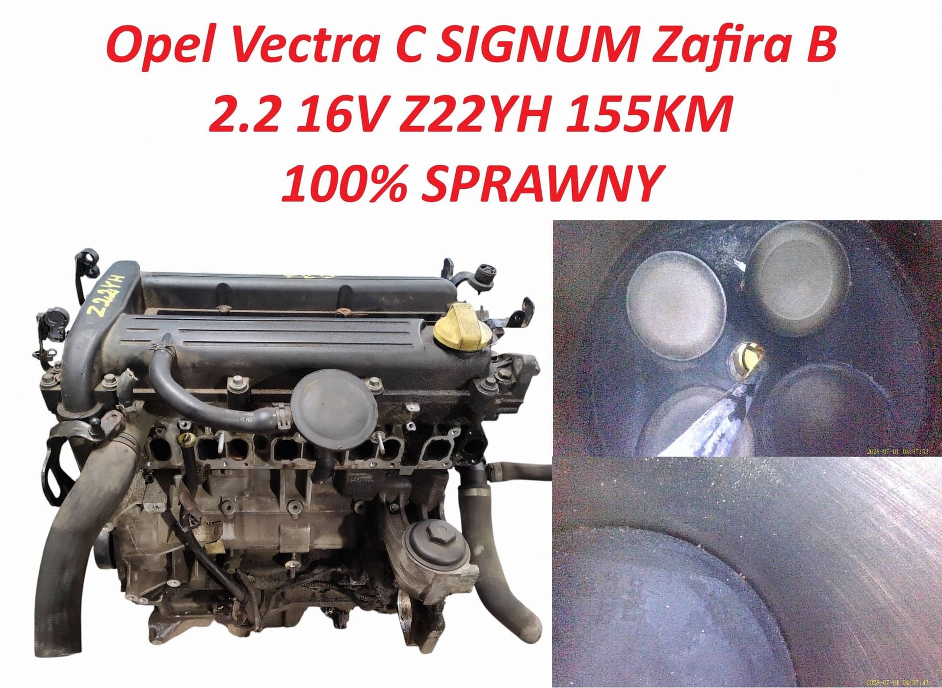 Moteur Z 22 YH pour Vauxhall Vectra