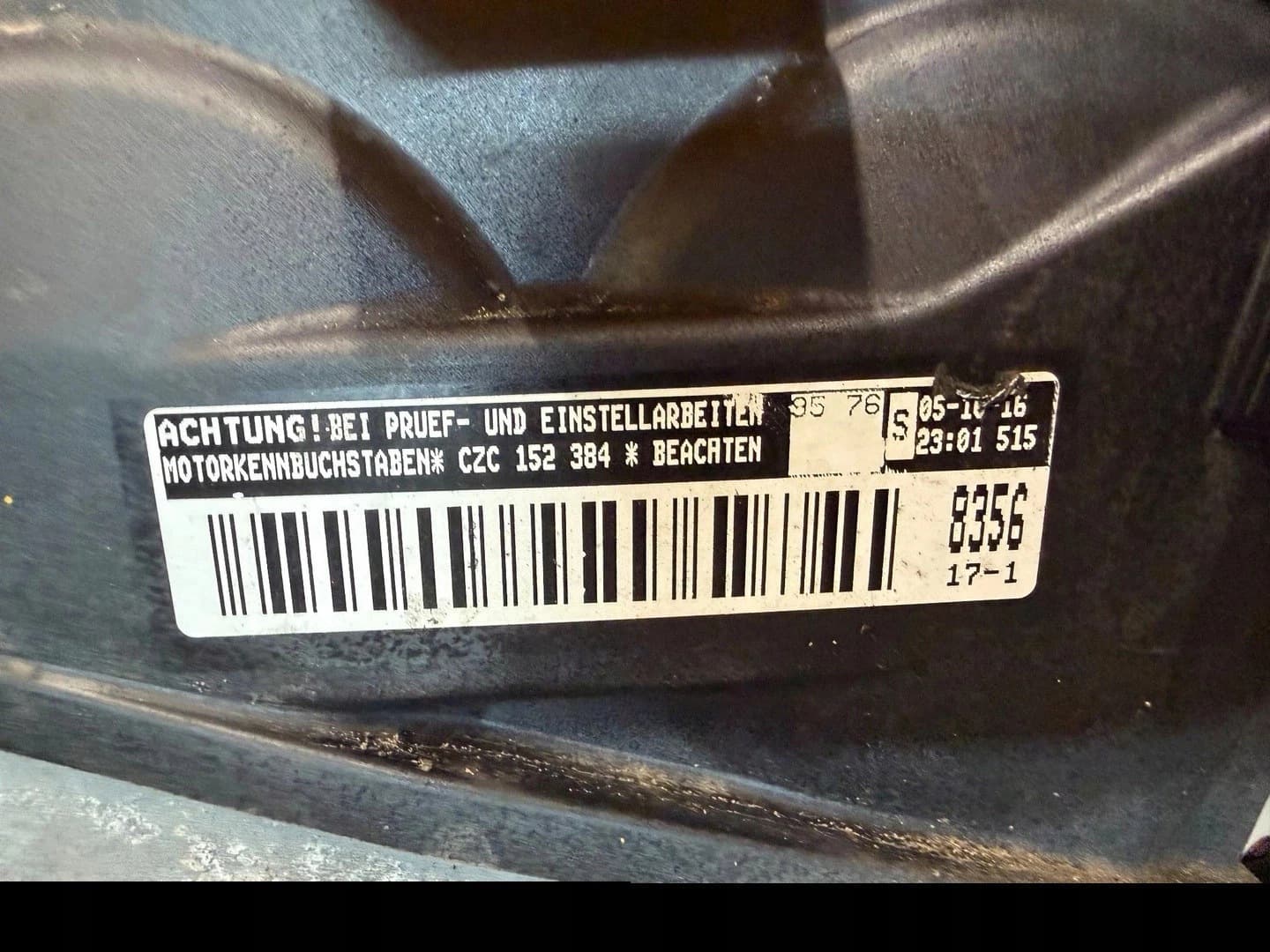 Moteur CZCA — vue 9
