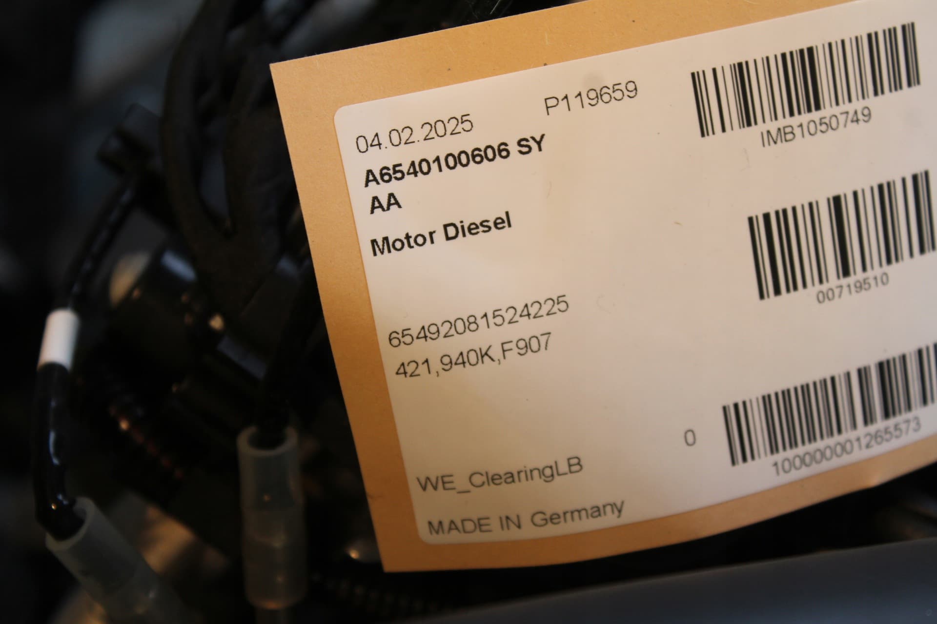 Moteur OM 654.920 — vue 8