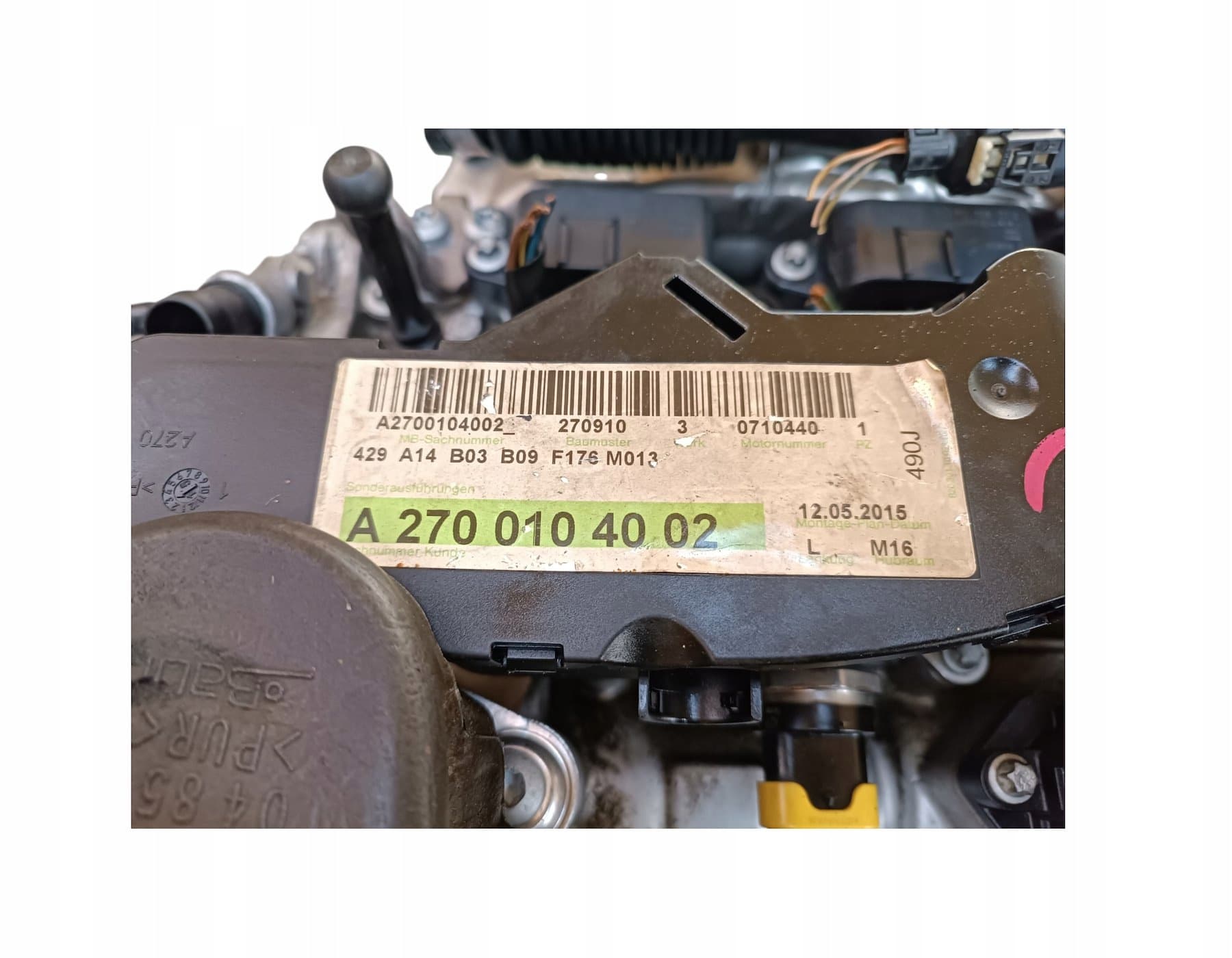 Moteur M 270.910 — vue 5