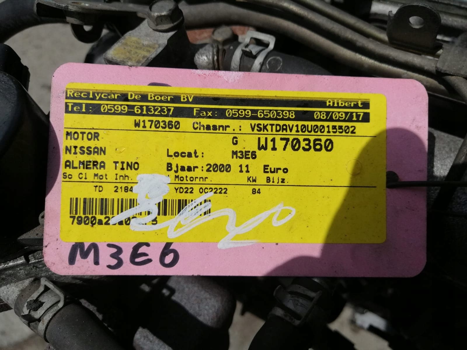 Moteur YD22DDTi — vue 2