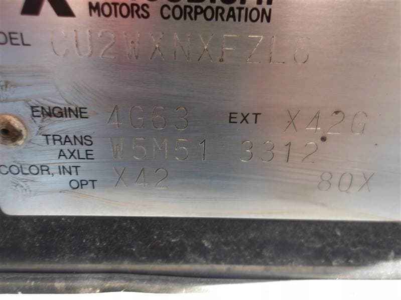 Moteur 4G63-T (DOHC 16V) pour Mitsubishi