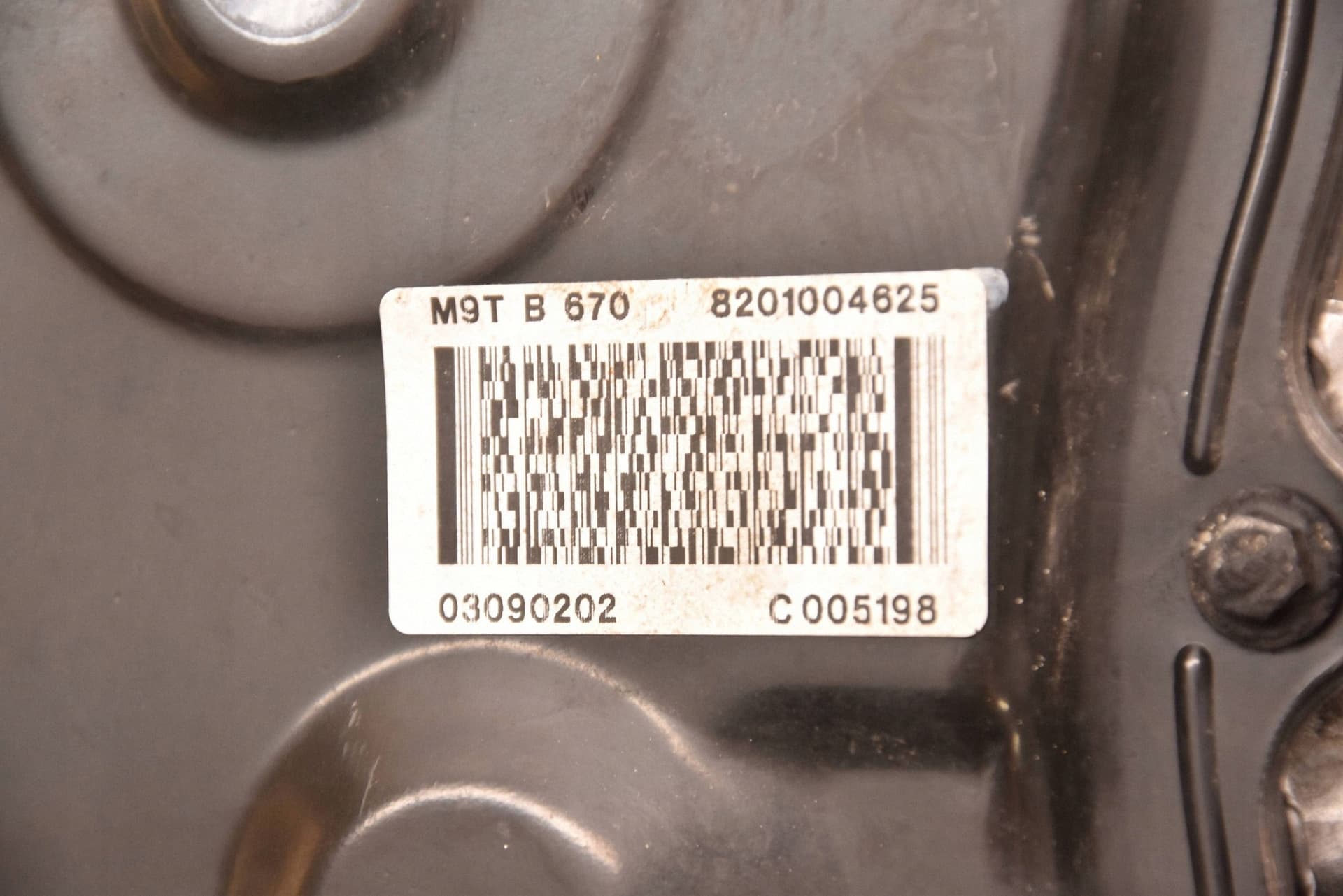 Moteur M9T 670 — vue 3