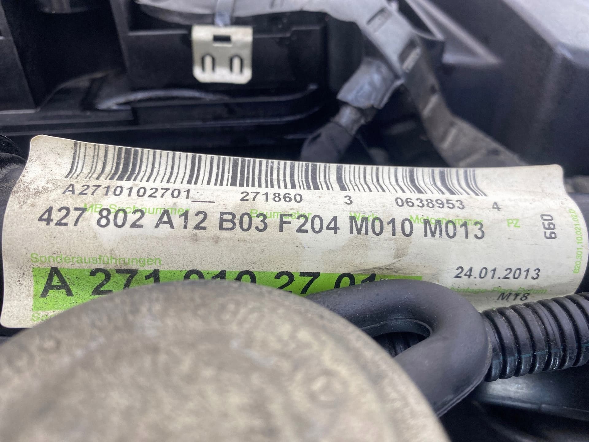 Moteur M 271.820 — vue 7